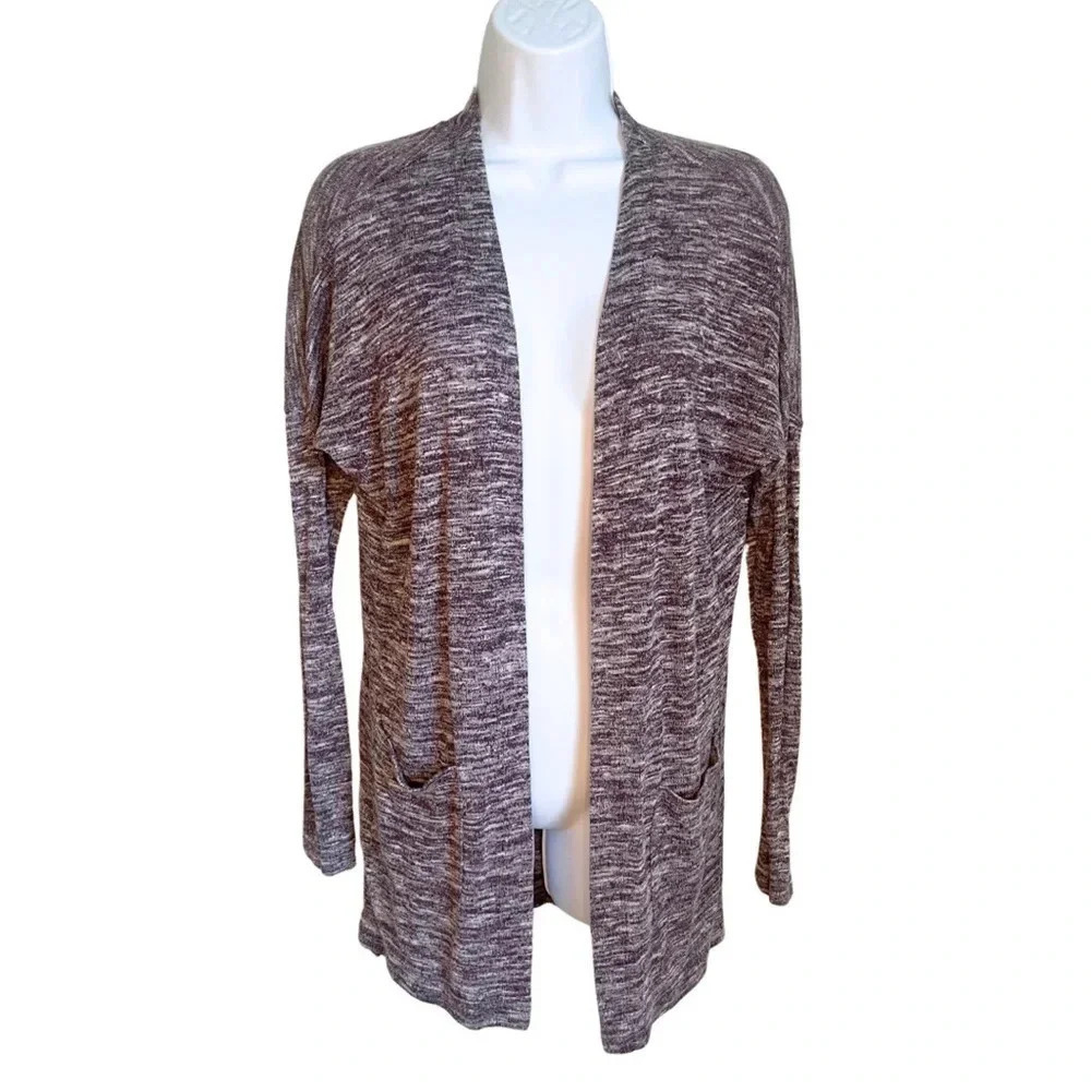 Old Navy Women's Marled Purple Open Front Lightweight Cardigan Sweater Size XS